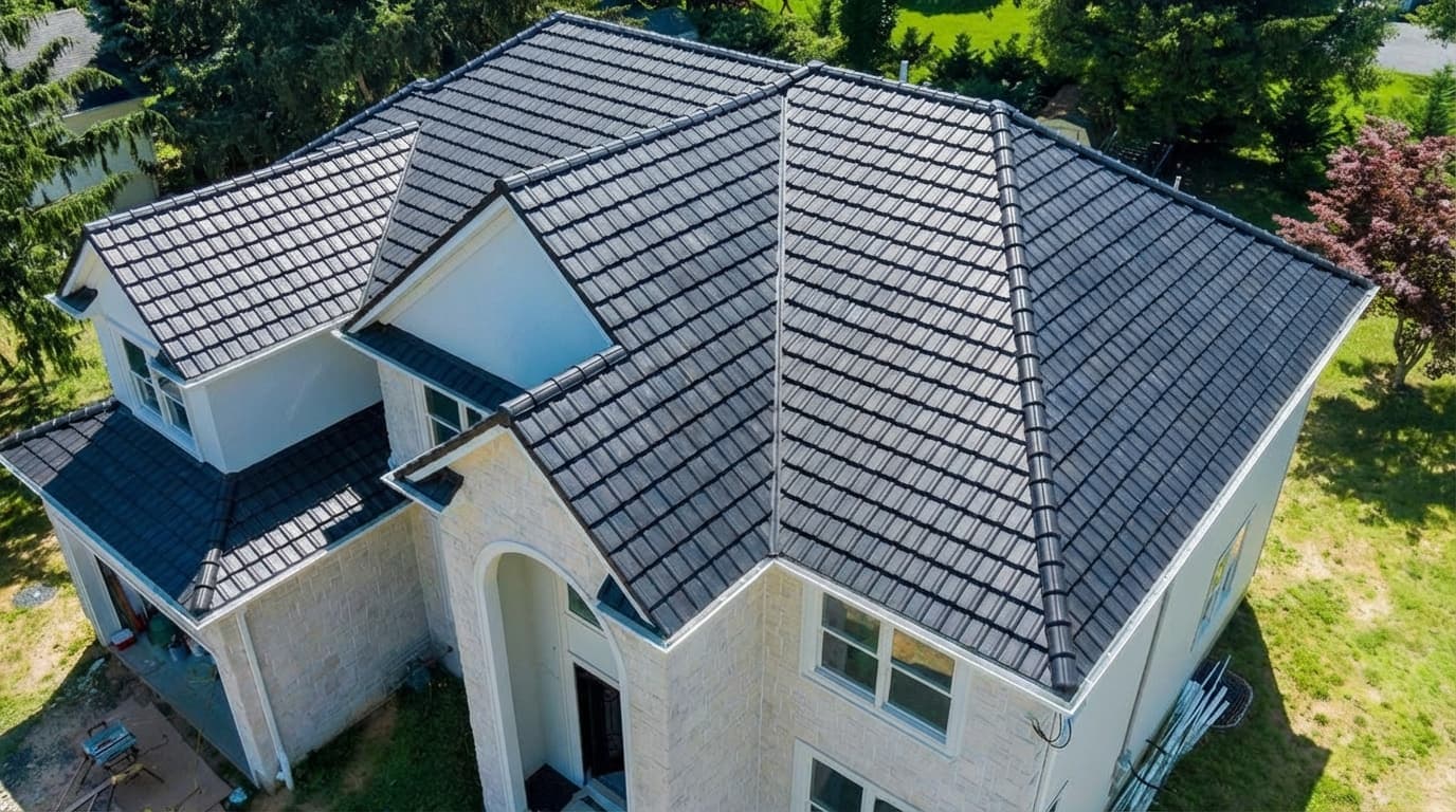 After: Grey tile, two shades