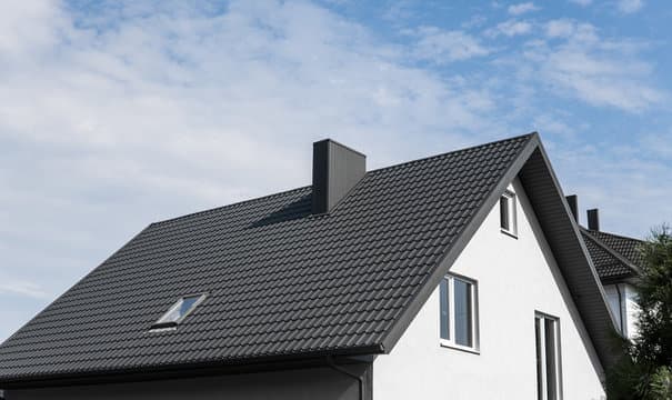 Before: Grey shingle to brown shake